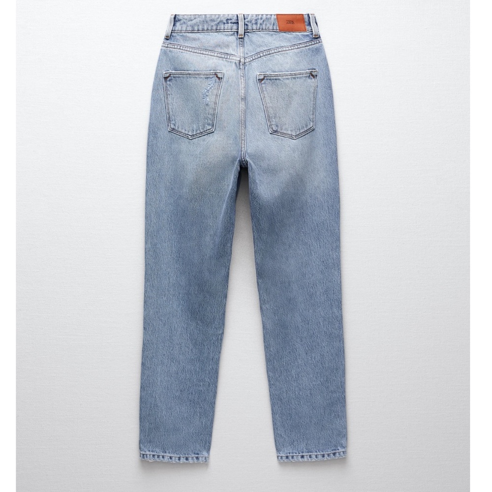 Zara Light Blue High Rise Jeans - Picture 6 of 7